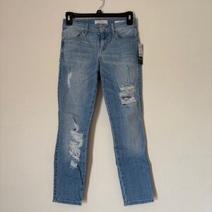 Guess Women’s Sexy Curve Blue Cropped Jeans, 25